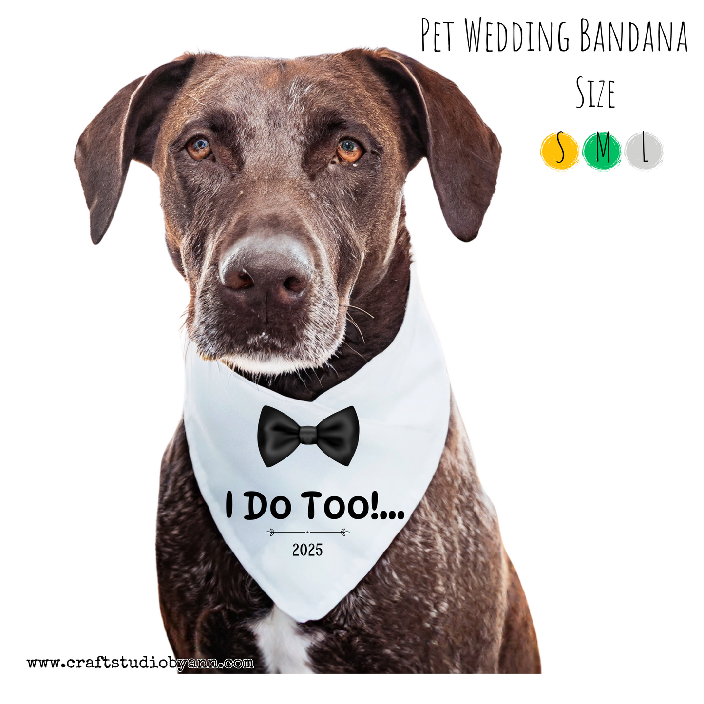 Pet Wedding Bandana