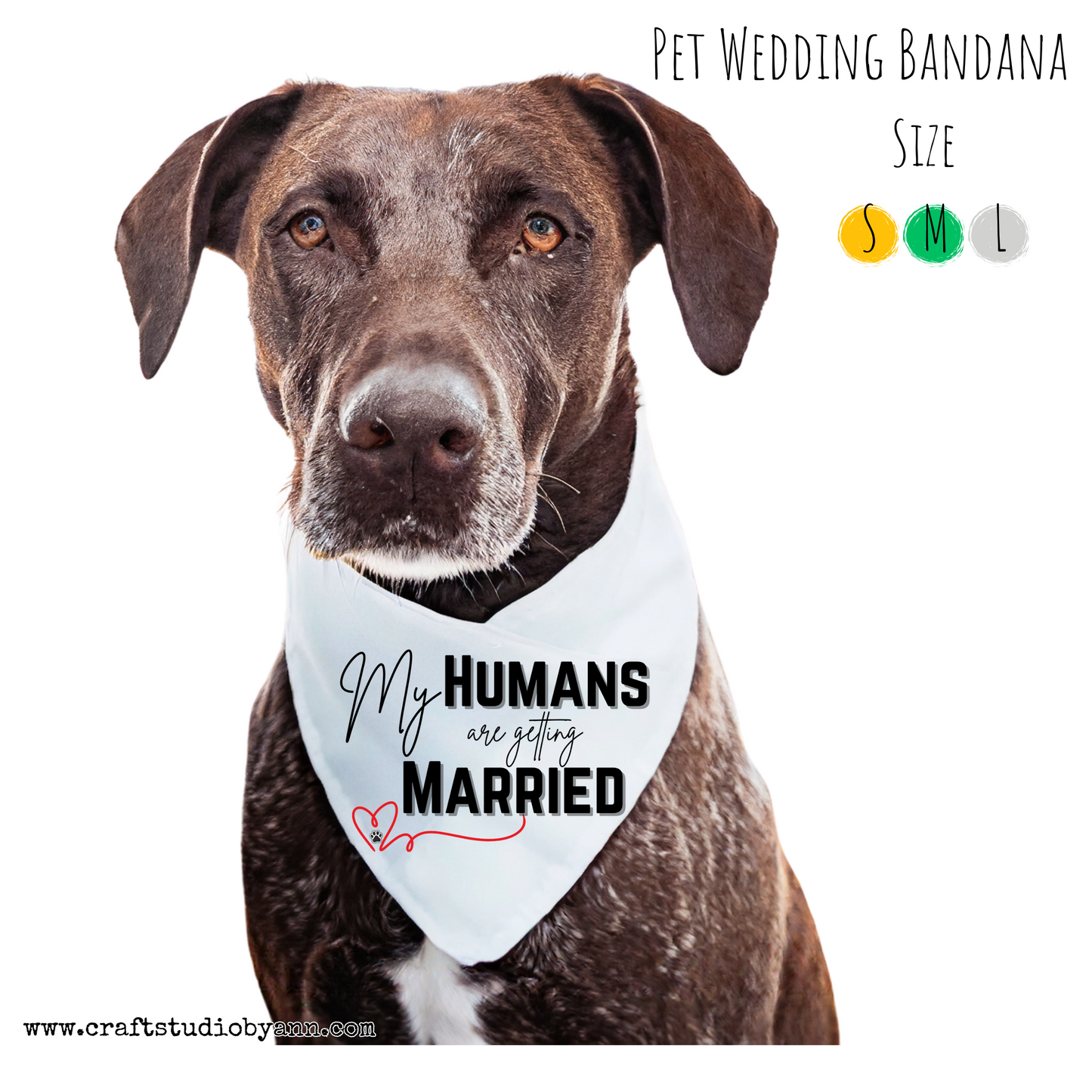 Pet Wedding Bandana
