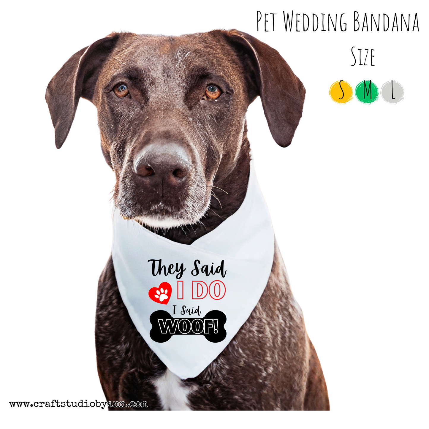 Pet Wedding Bandana