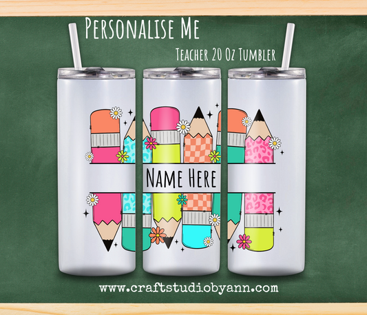 Personalised Teacher 20oz Tumbler