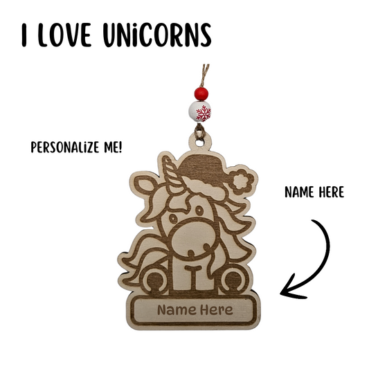 Unicorn Christmas Tree Ornament