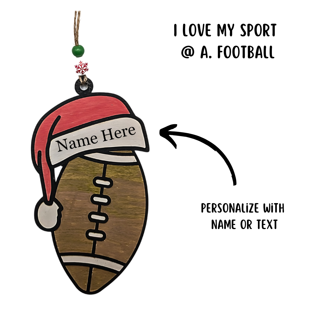 Sports Christmas Tree Ornaments