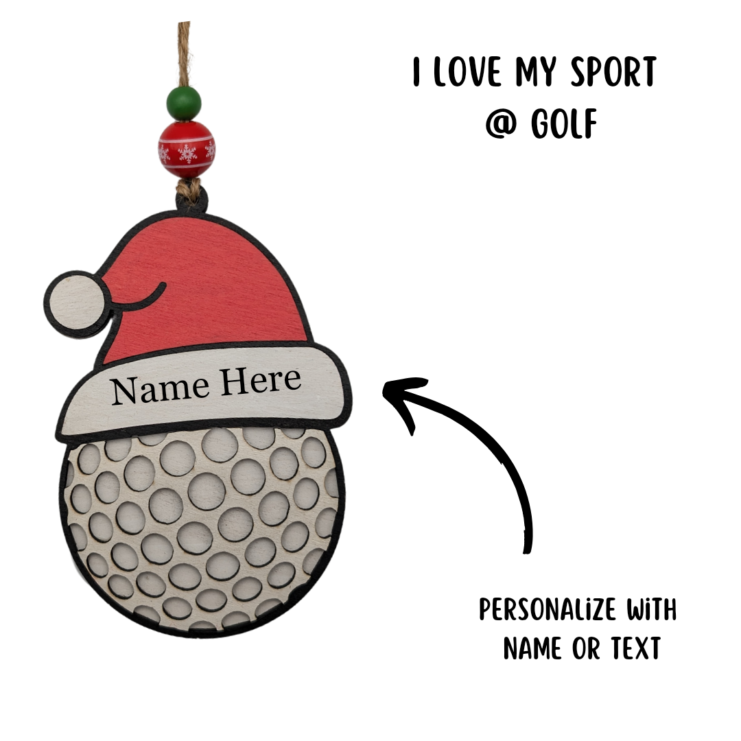 Sports Christmas Tree Ornaments