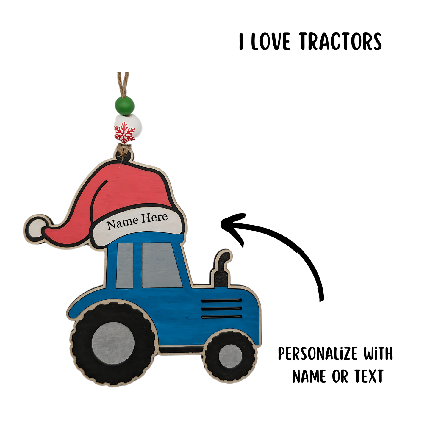 Tractor Christmas Ornament Tree