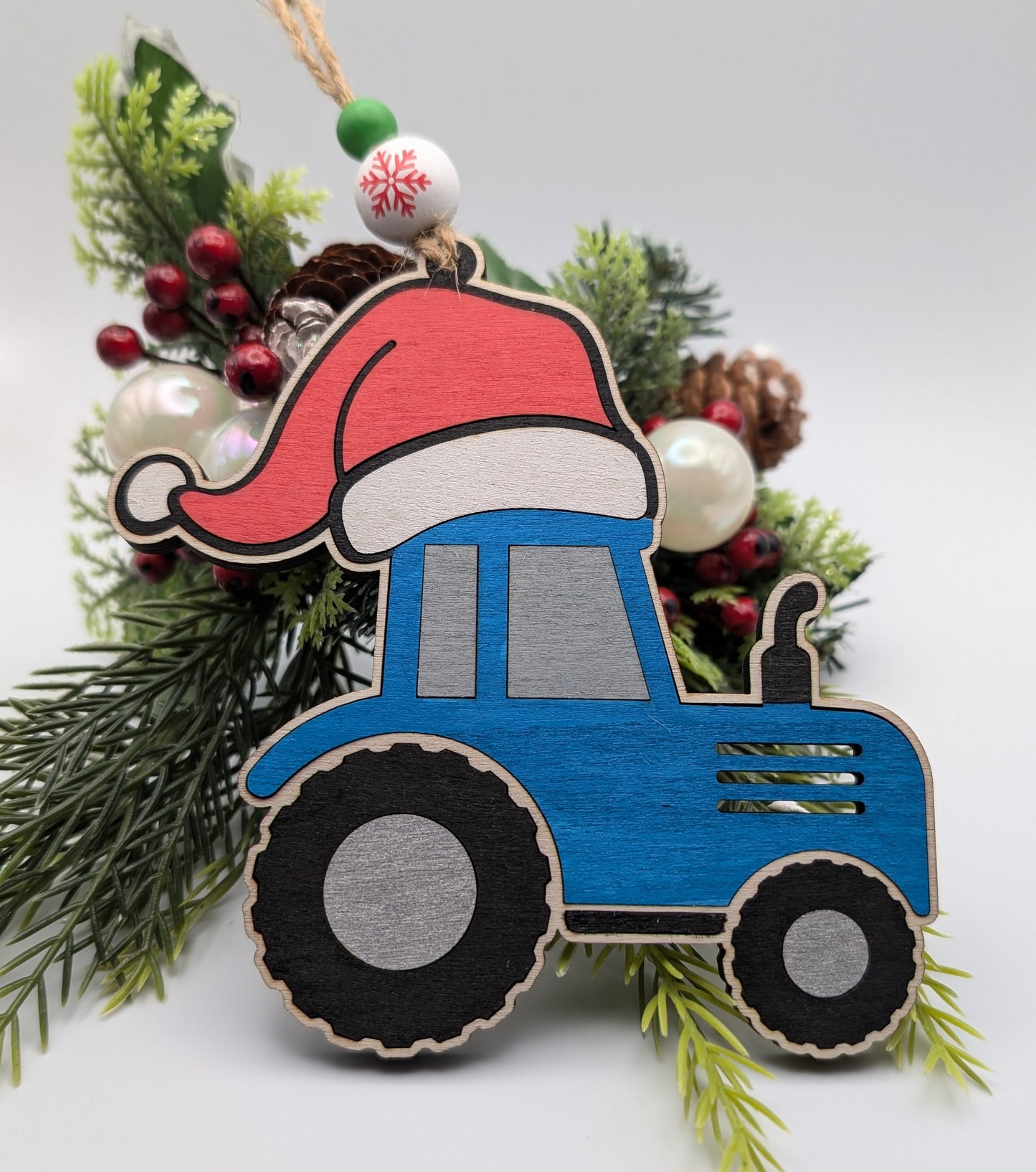 Tractor Christmas Ornament Tree